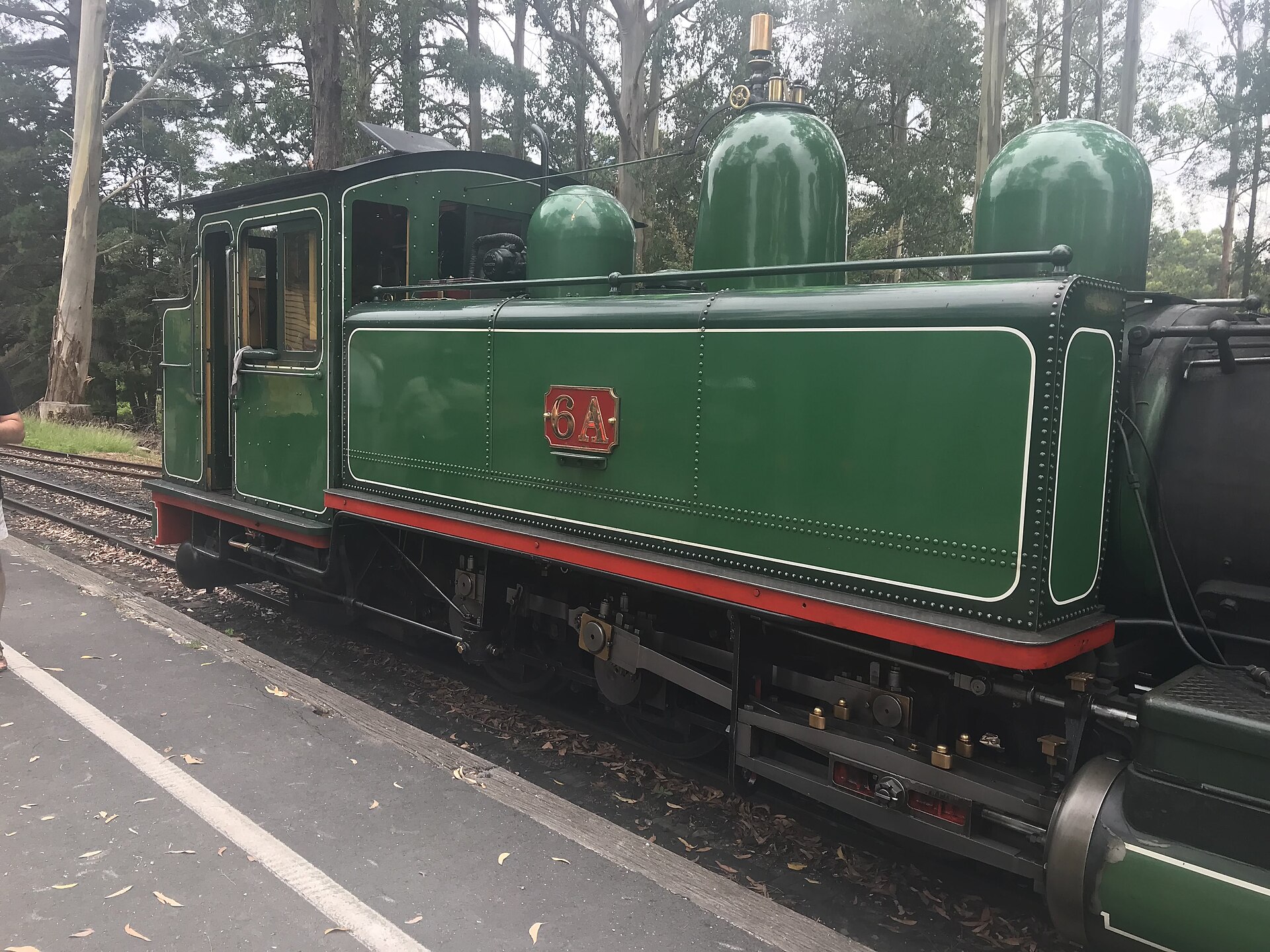 Puffing Billy steam train travelling through the Dandenong Ranges